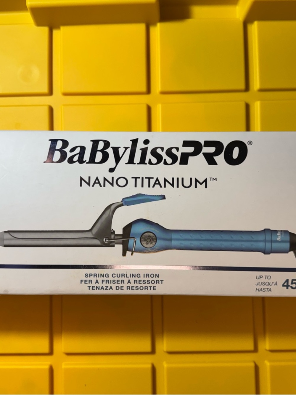 BaBylissPRO Nano Titanium Spring Curling Iron - Blue